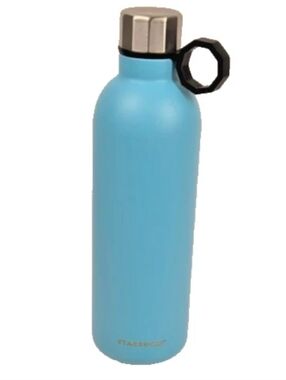 Retired Starbucks 20 Oz Aqua Blue Stainless Steel Water Bottle